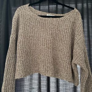 Brown Cropped Sweater